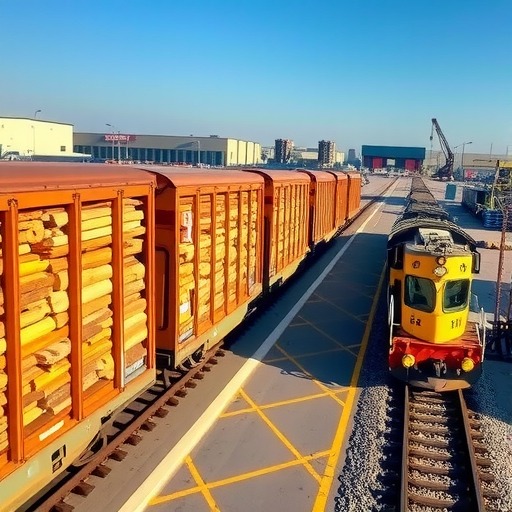 木材专列（俄罗斯到长沙）成功抵达，历时22天