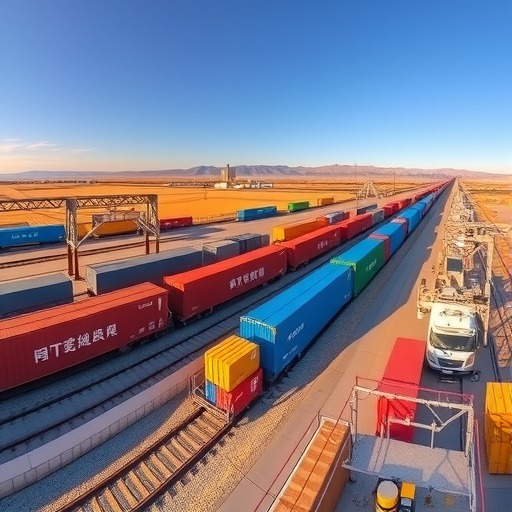 【石龙班列】中国国内运距*长的中欧班列，**二连浩特口岸