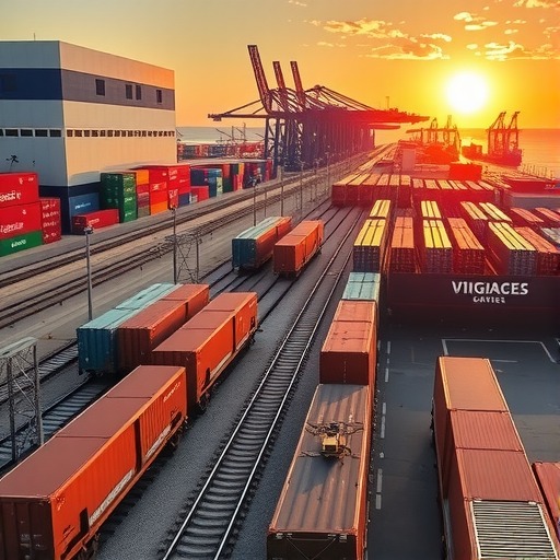 陆海新通道国际铁海联运班列突破900班(图1)