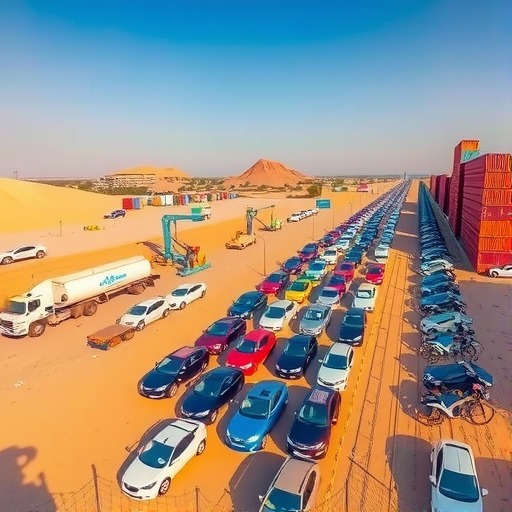 一季度经二连口岸出口汽车2600辆(图1)