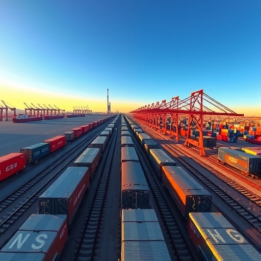 陆海新通道国际铁海联运班列突破900班(图1)