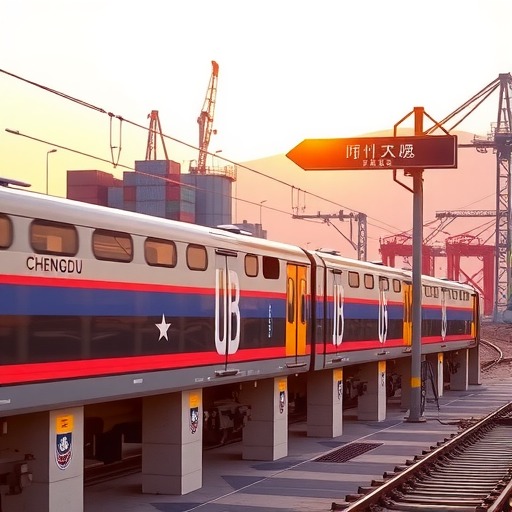 卢森堡到成都中欧班列首趟列车开通(图1)