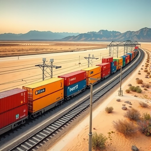 “齐鲁号”日照至努尔苏丹中亚国际集装箱班列**(图1)