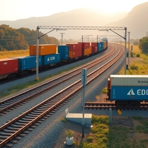 三门峡到江苏洋口港首列集装箱货运专列成功试运行(图1)