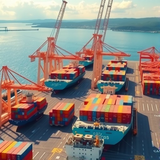 比雷埃夫斯港2017集装箱吞吐量415万TEU(图1)