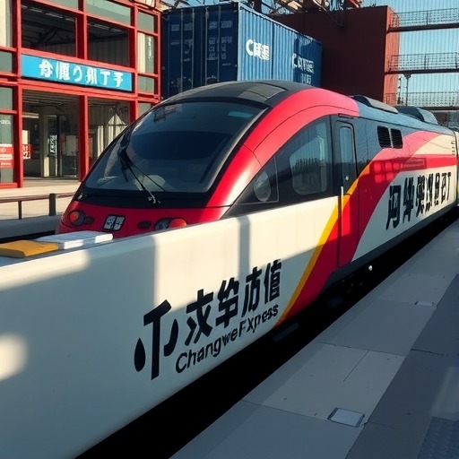 中欧班列(成都)“创维号”从青白江**(图1)