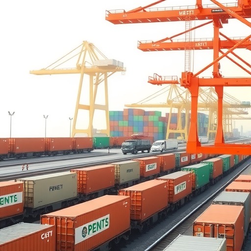 粤港澳大湾区“无轨铁路货场”正式运营(图1)