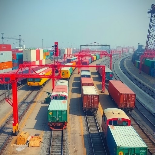 河南“陆上丝绸之路”越跑越快!中欧班列(郑州)月开行*近200班(图1) 河南“陆上丝绸之路”越跑越快!中欧班列(郑州)月开行*近200班(图1)