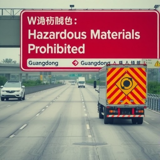 货车注意 6月15日至18日广东高速公路禁止危险货物运输车辆通行