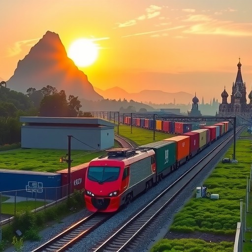 首趟“大红袍号”中欧班列从武夷山开往莫斯科(图1)