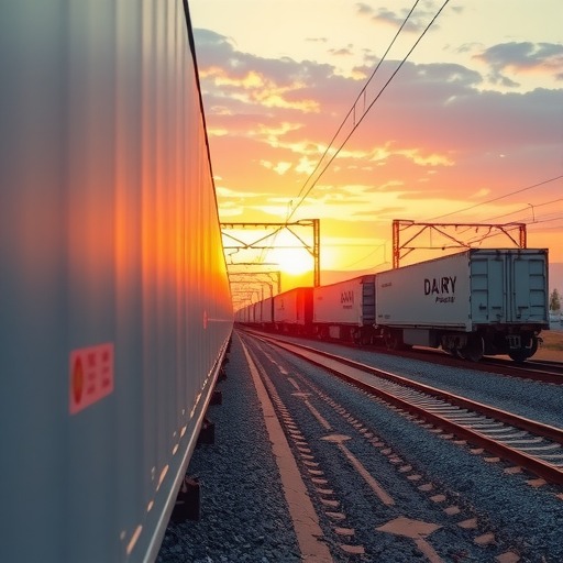 中欧班列（沈阳）成功开行乳制品回程专列(图1)