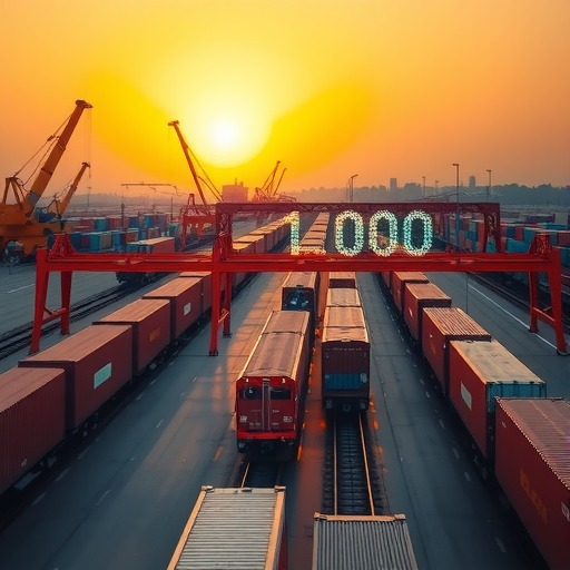 济南欧亚班列累计开行1000列(图1)