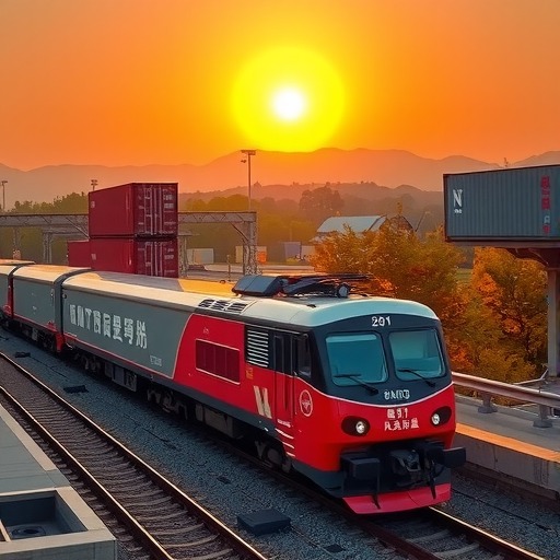 “赤满欧”国际集装箱回程班列抵达赤峰(图1)