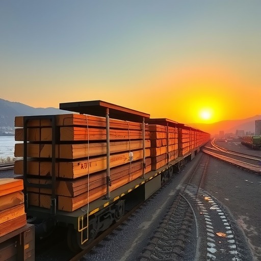 木材专列（俄罗斯到长沙）成功抵达，历时22天(图1)