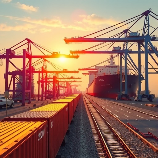 驻马店青岛港铁海联运“中集华骏号”班列**(图1)